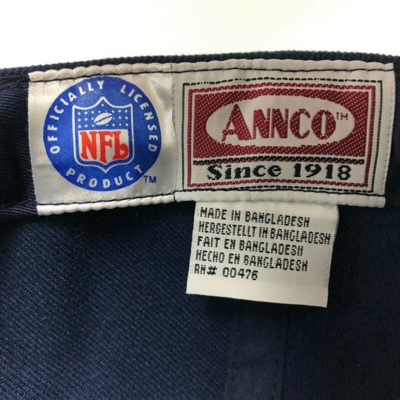 Vintage LA Rams Annco Fitted Deadstock Hat Wool Football Size 7 NFL Game Day Cap - Picture 8 of 11